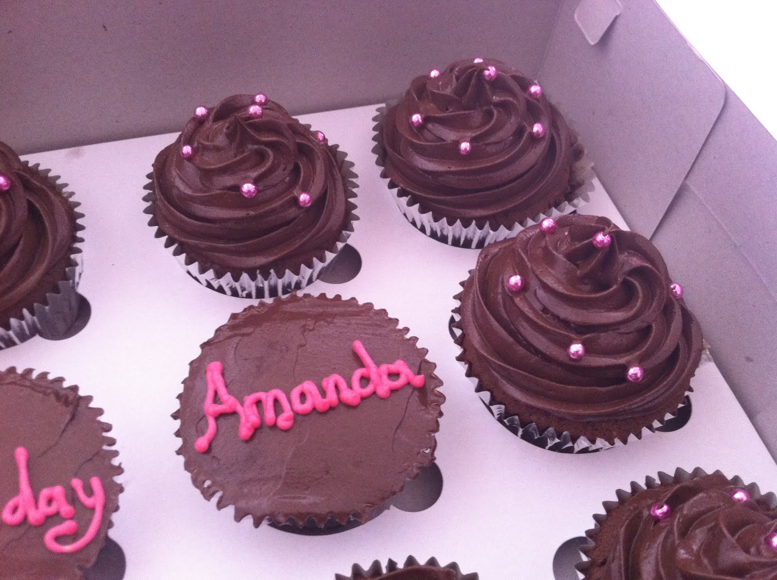 Cake in a Cup! Pink and Chocolate Birthday Cupcakes