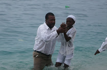 Wilckly Baptizing in the Carribean