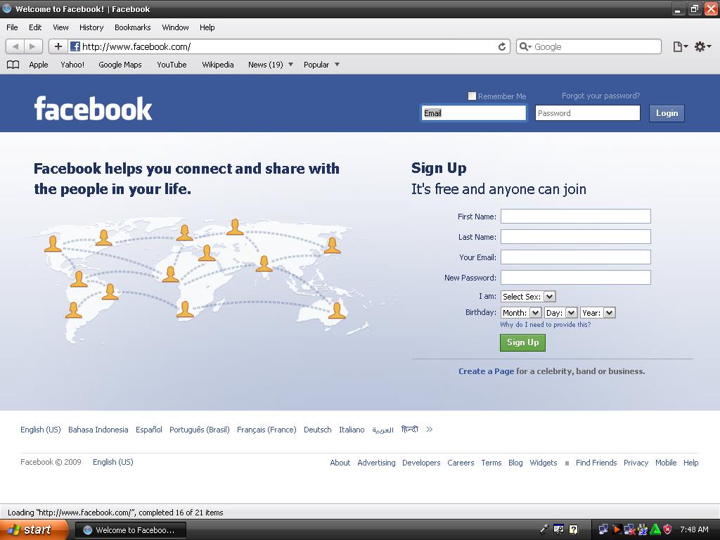 Vavadarnb com. Facebook login. Www.Facebook.com. Facebook users. Facebook 2009.