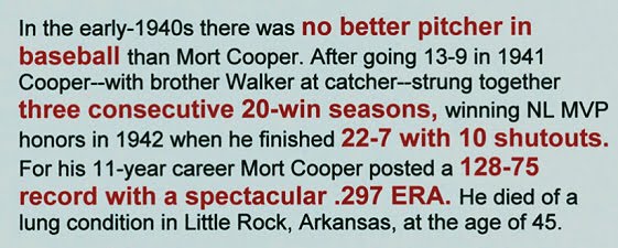 Mort Cooper: the back story...