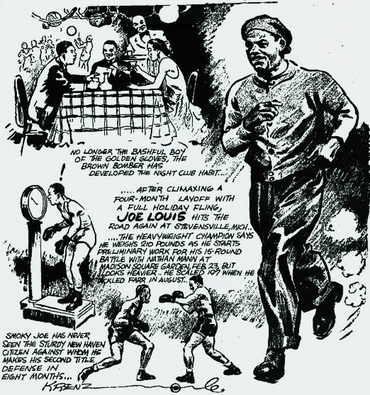 January 1938...Joe Louis, Nathan Mann