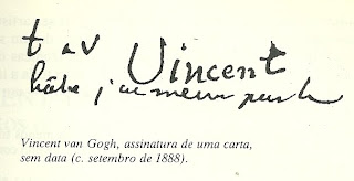 Assinatura de Van Gogh numa carta, sem data(c. stembro de 1888)