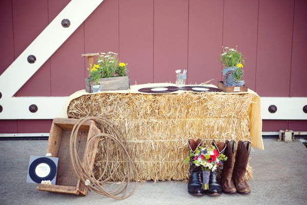 Southern Wedding Welcome Table Country decor is so charming