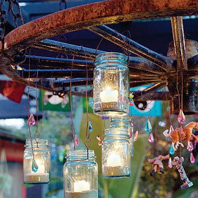 DIY Mason Jar Lanterns I love backyard entertaining barn weddings and 