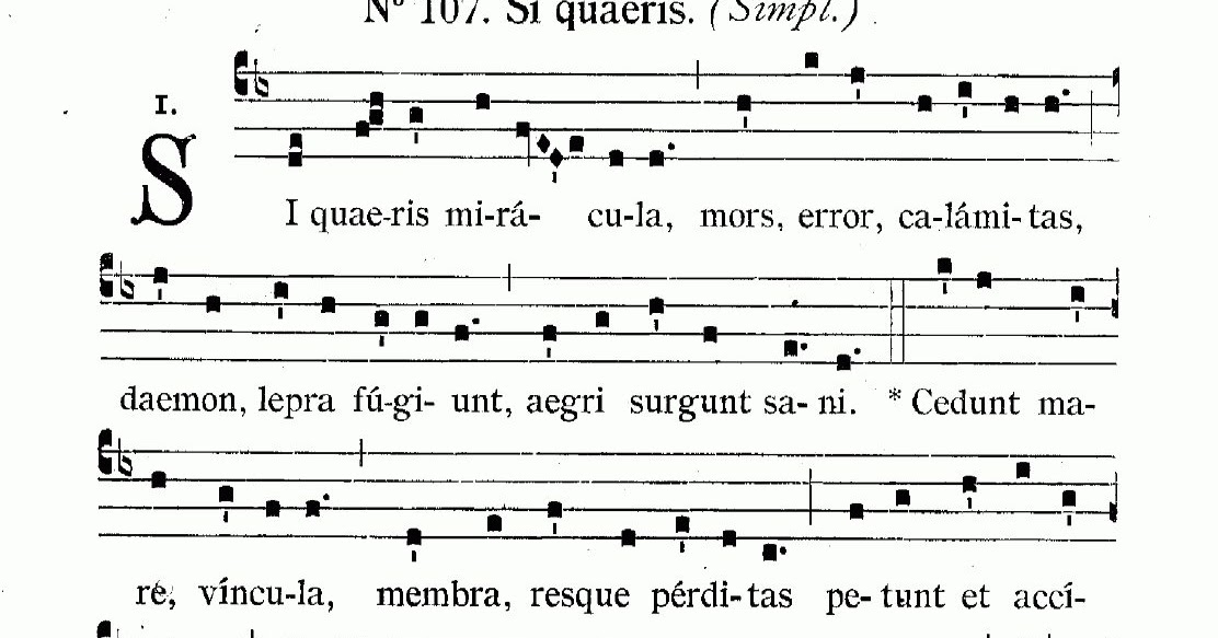 Si Quaeris Miracula Testo Italiano