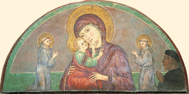 Basilica di Sant'Antonio, Madonna con Bambino tra i santi Francesco e Antonio di Padova