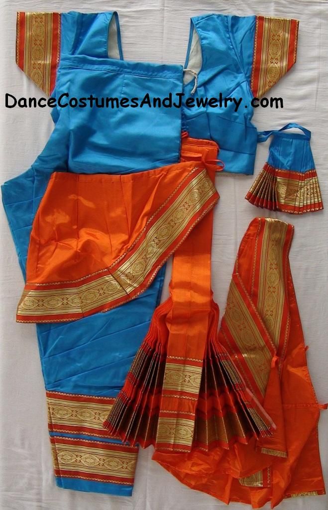 Indian Jewelry Bharatanatyam dance dress color selections