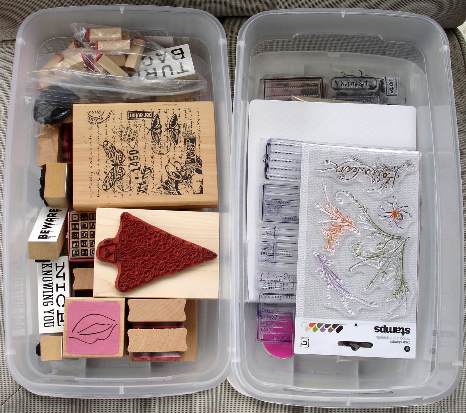 Ideas for Scrapbookers Stamp Storage