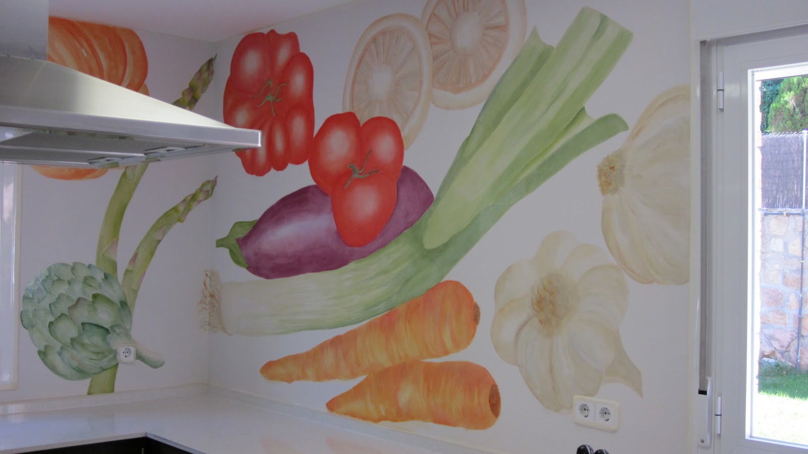 Murales decorativos Cuatromanos: Mural en una cocina