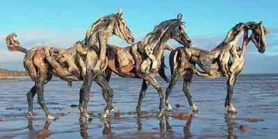 Heather Jansch - Driftwood Horses