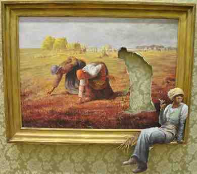 The Gleaners by Jean-François Millet (1857) and Bansky (2009)