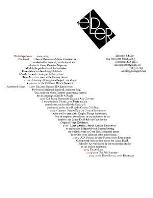 graphic design resume. resume graphic designer