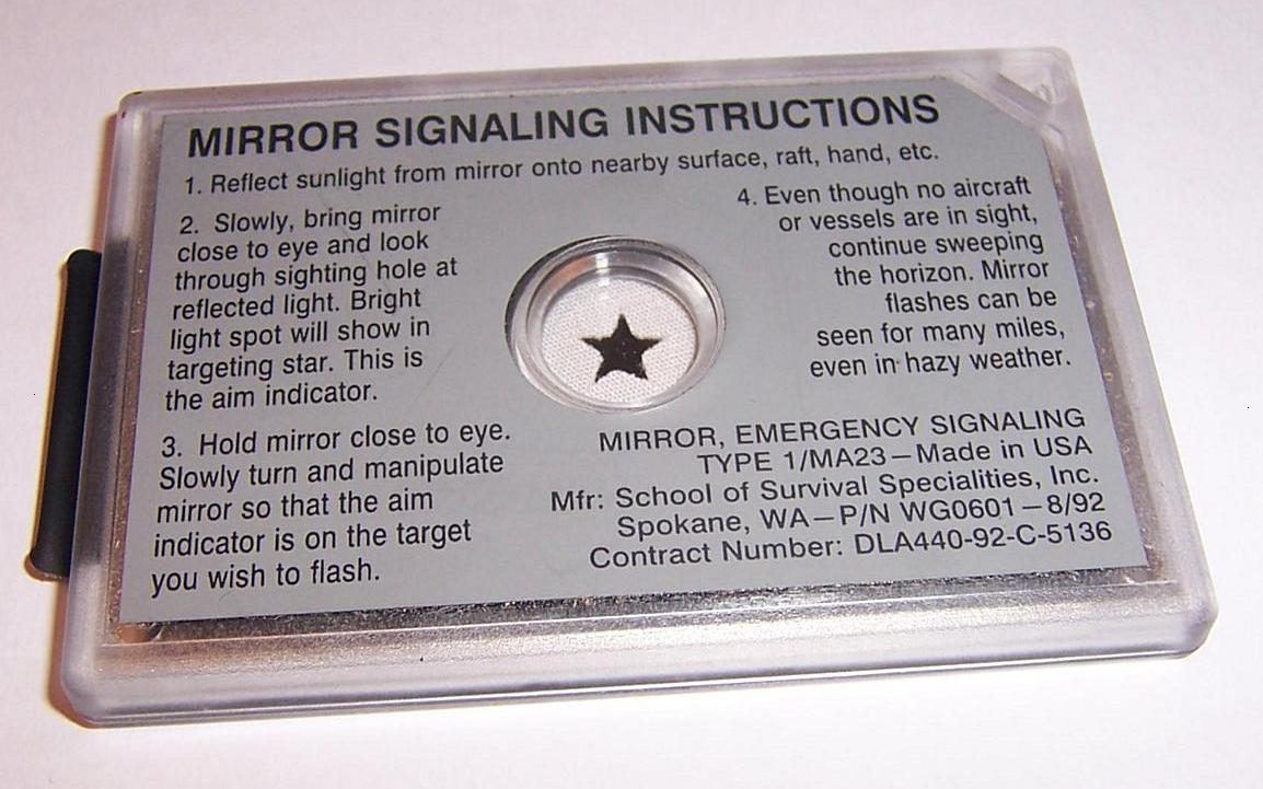 Stealth Survival Simple Survival Tools The Signal Mirror