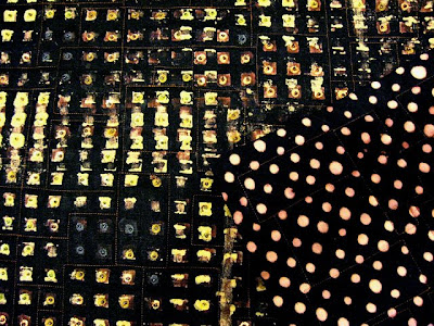 City Lights art quilt