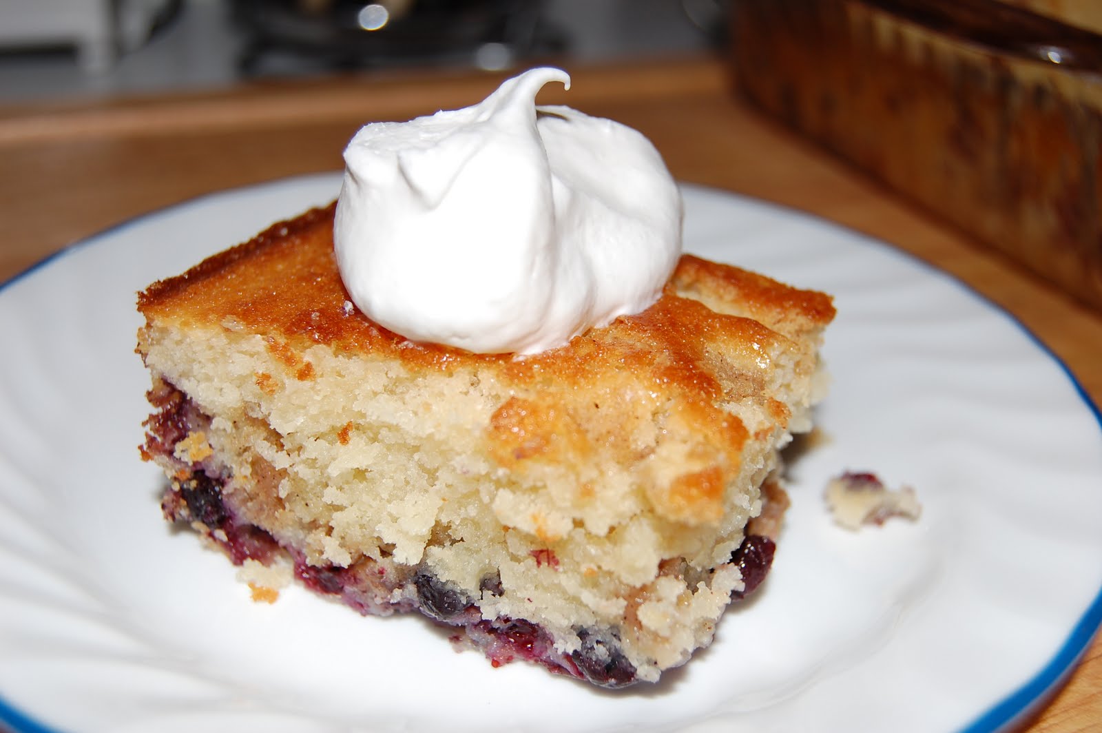 Homemade Happiness Blueberry Buckle Cake