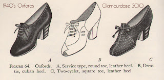 1940's shoes - oxfords