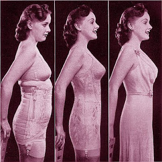 Corsets helped women achieve a feminine posture