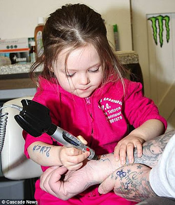 Although he hopes Ruby will make tattoo art her career, he told the North 
