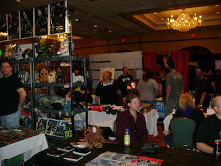 One of many booths