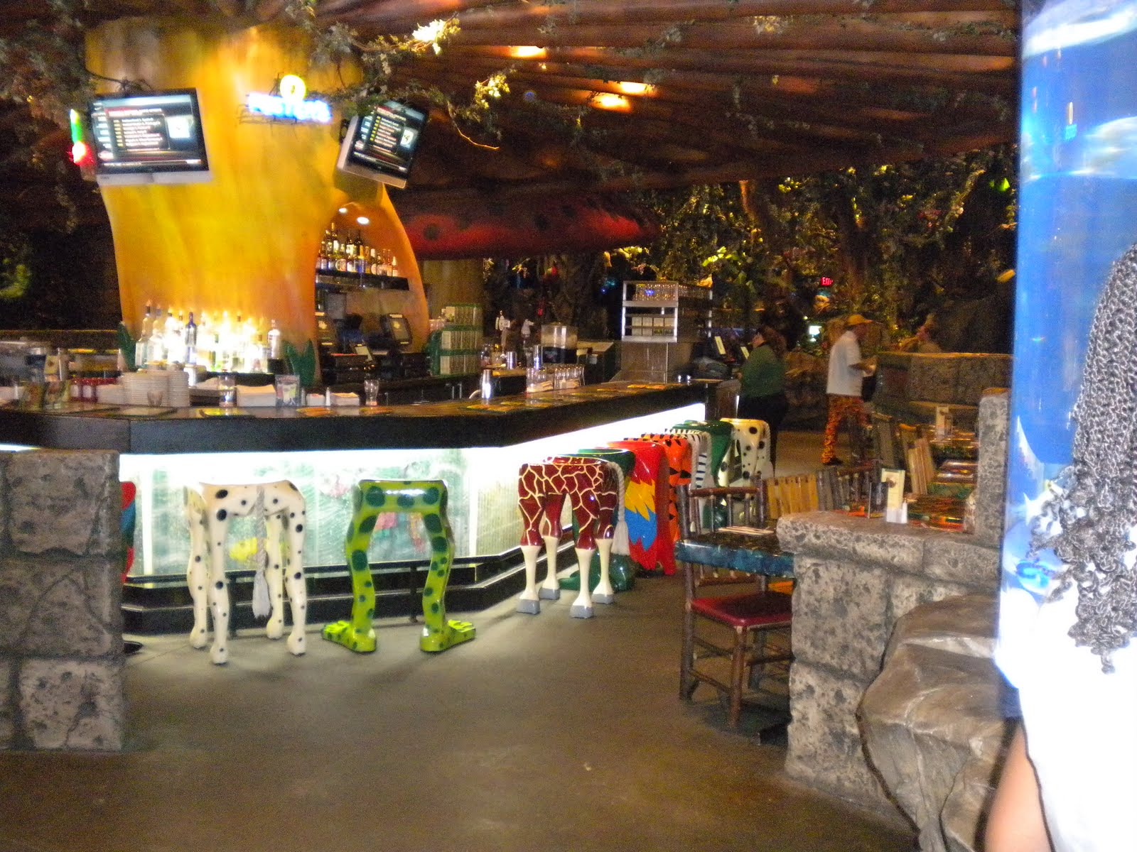 Palm Tree Fanatic Rainforest Cafe An eating experience