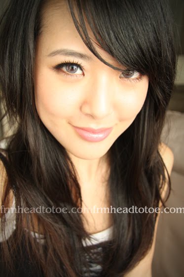 Asian with grey eyes