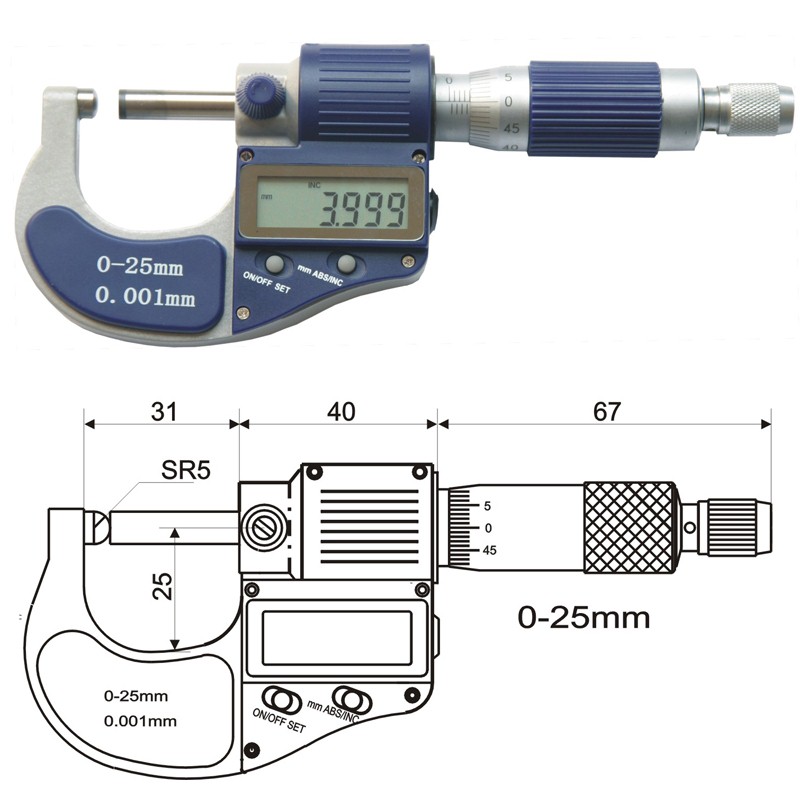 Digital Micrometers Feature of Digital Micrometers