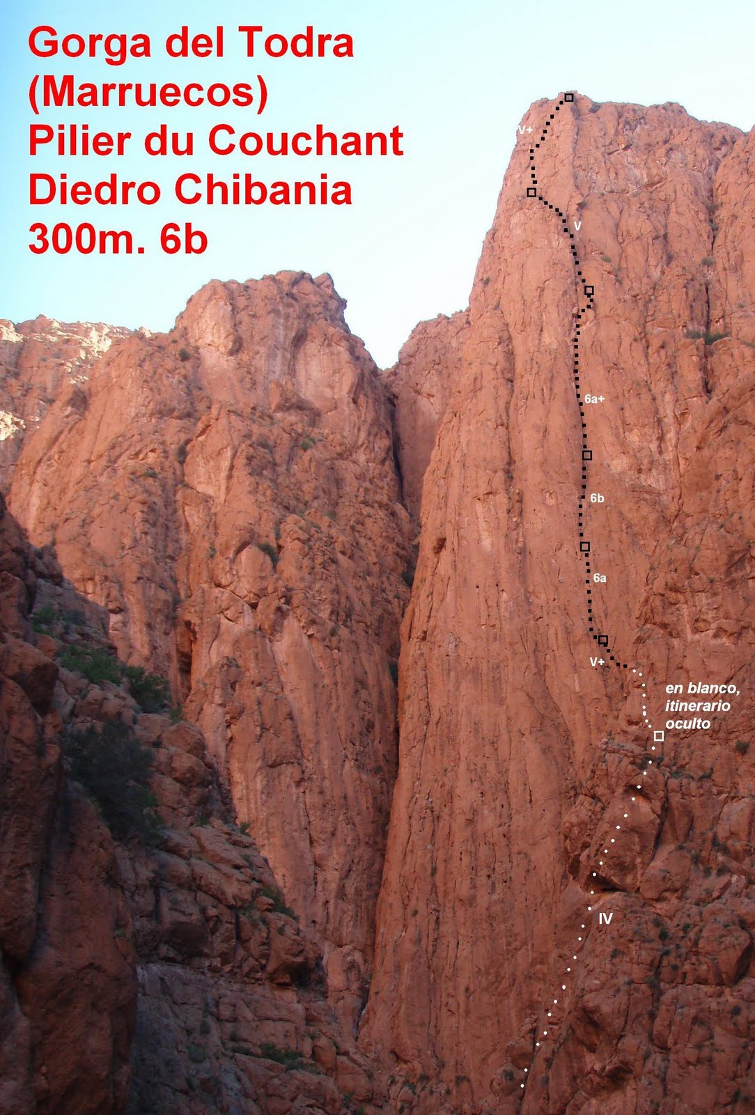 los Caracoles Majaras Diedro Chibania Pilier du