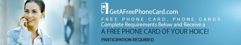 Free Phone Card, Sign up and recieve free international calls