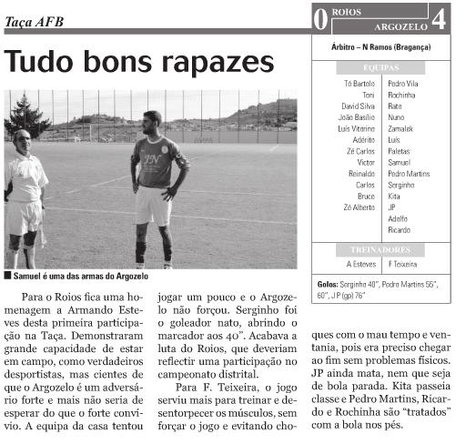 C.C.D.Minas de Argozelo Argozelo na comunicação social