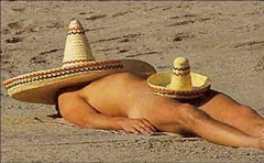 Un mexicain bazané...Heureusement que les chapeaux ne sont pas inversés.