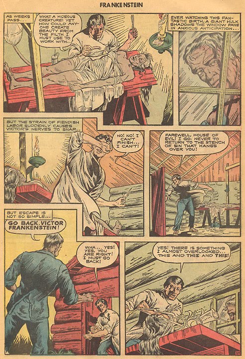 FRANKENSTEIN1959: Classics Illustrated: Frankenstein III