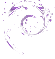 Logo Debian sintetizado colorido