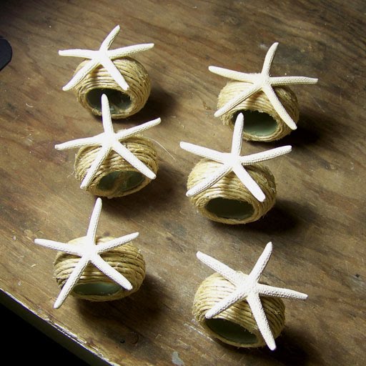 Scarborough Seashells Simple Beachy Napkin Rings