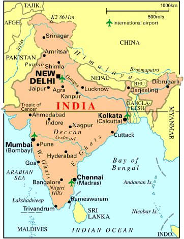 map india cities