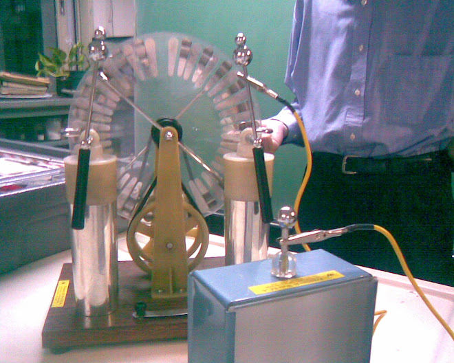 Máquina de Wimshurt en funcionamiento