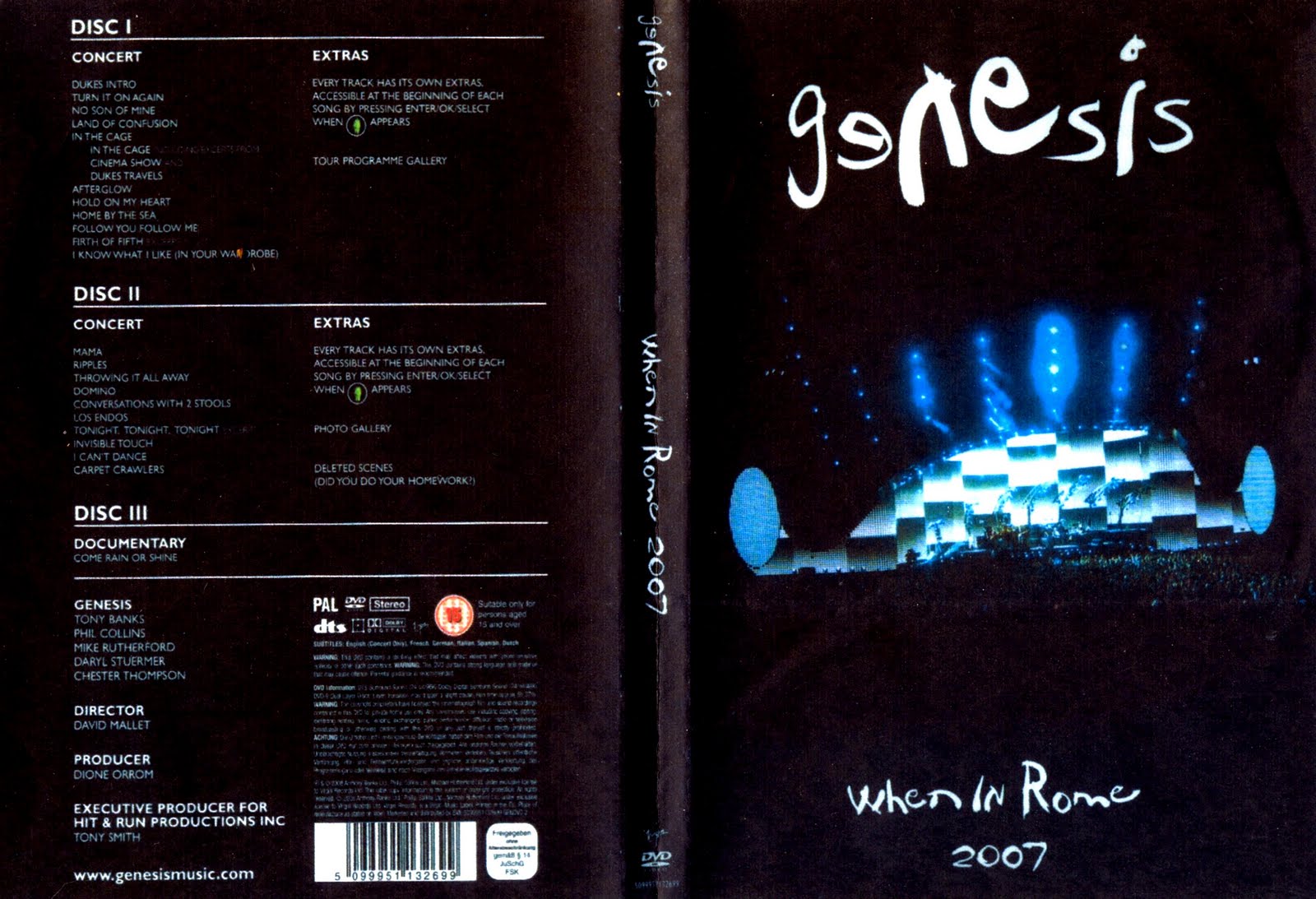 Генезис 2007. When in Rome 2007 Genesis. Genesis when in Rome Blu ray. Genesis Live CD. Genesis - when in Rome.