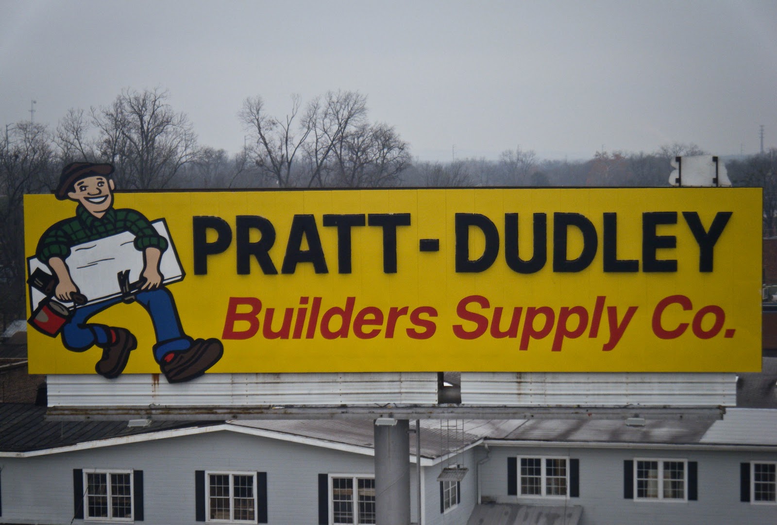 Augusta Daily Photo Gray Sky Yellow Sign