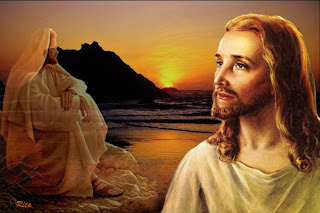Jesus Christ drawing art background with sunrise background image free download religious pictures of Jesus and Christian bible images