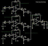 FREE CIRCUIT DIAGRAMS 4U: 3 Input mic mixer circuit