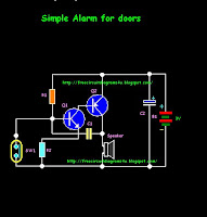 FREE CIRCUIT DIAGRAMS 4U: Simple door Alarm circuit