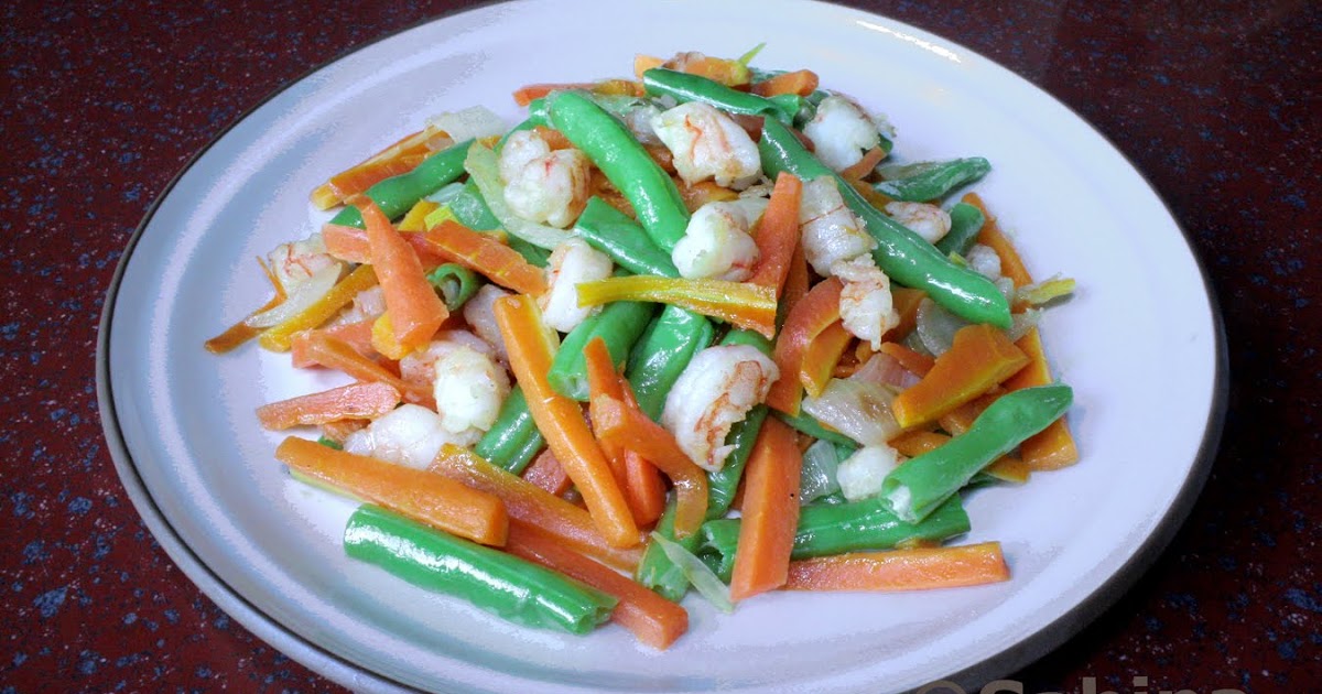 Resep Masakan Sabina: Tumis Buncis Wortel Udang