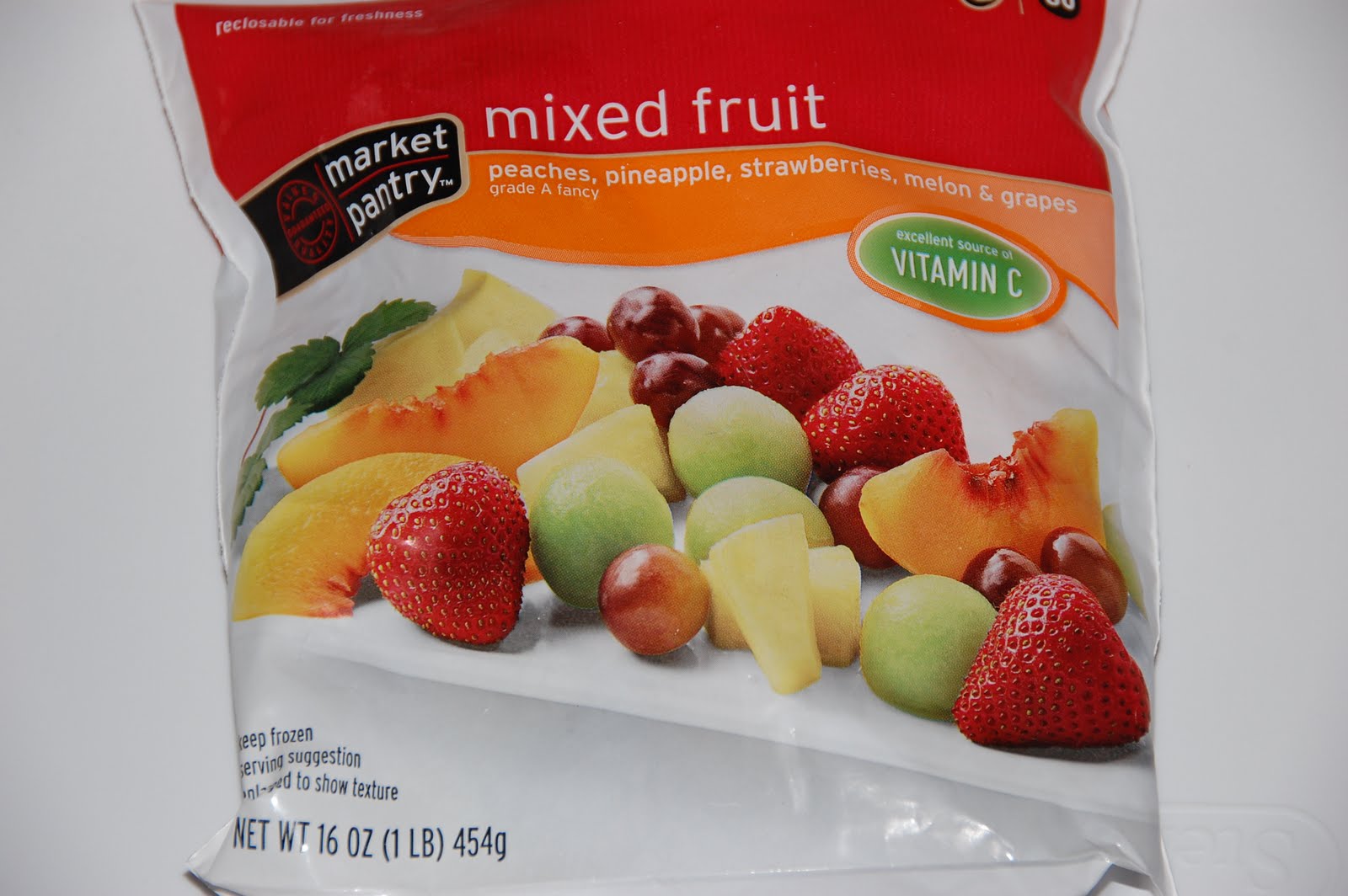 What my kids are eating Frozen mixed fruit from Kmart