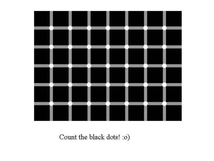 Current Journal: Can You Count The Black Dots In This Image....
