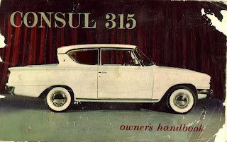 BACKWARD-SLANTED REAR WINDOW: Ford Consul Classic / Consul 315