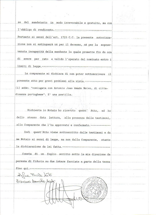 PROCURA GENERALE POST MORTEM A FAVORE DI D. ROSARIO DA PARTE DI D. MARIA PIA - PAG. 3