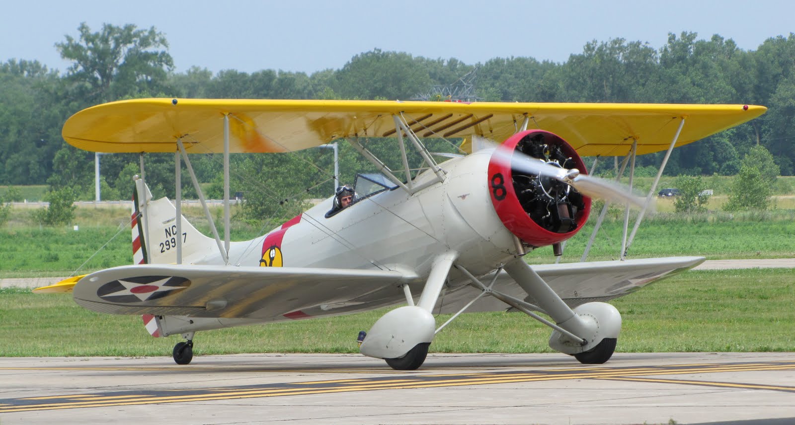 The Aero Experience Sharp Waco Follows the Sign to the Waco FlyIn
