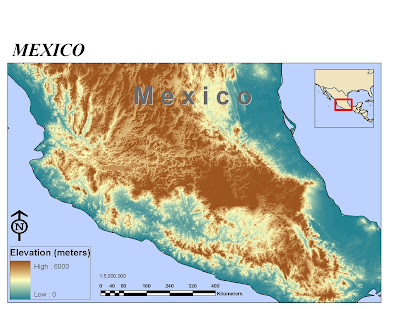 Garret McDowell's GIS Page: Central Mexican Elevation