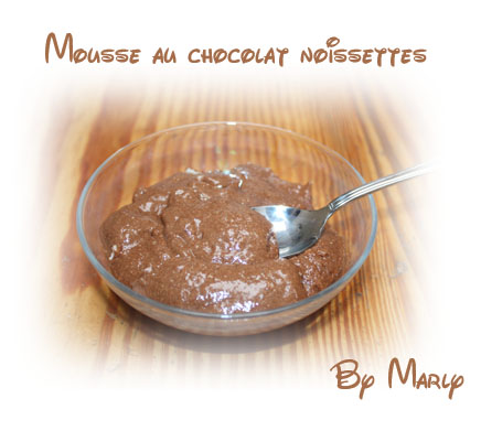 Mousse au chocolat noisettes recettes dessert Mini charlotte au chocolat