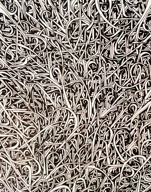 : Black and White ink drawings