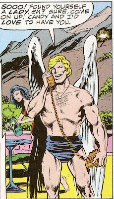 Wouldn't it be cool if Warren had chest-feathers instead of chest hair??